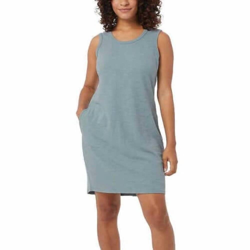 NEW 32 DEGREES sleeveless relaxed fit pullover dress in lead